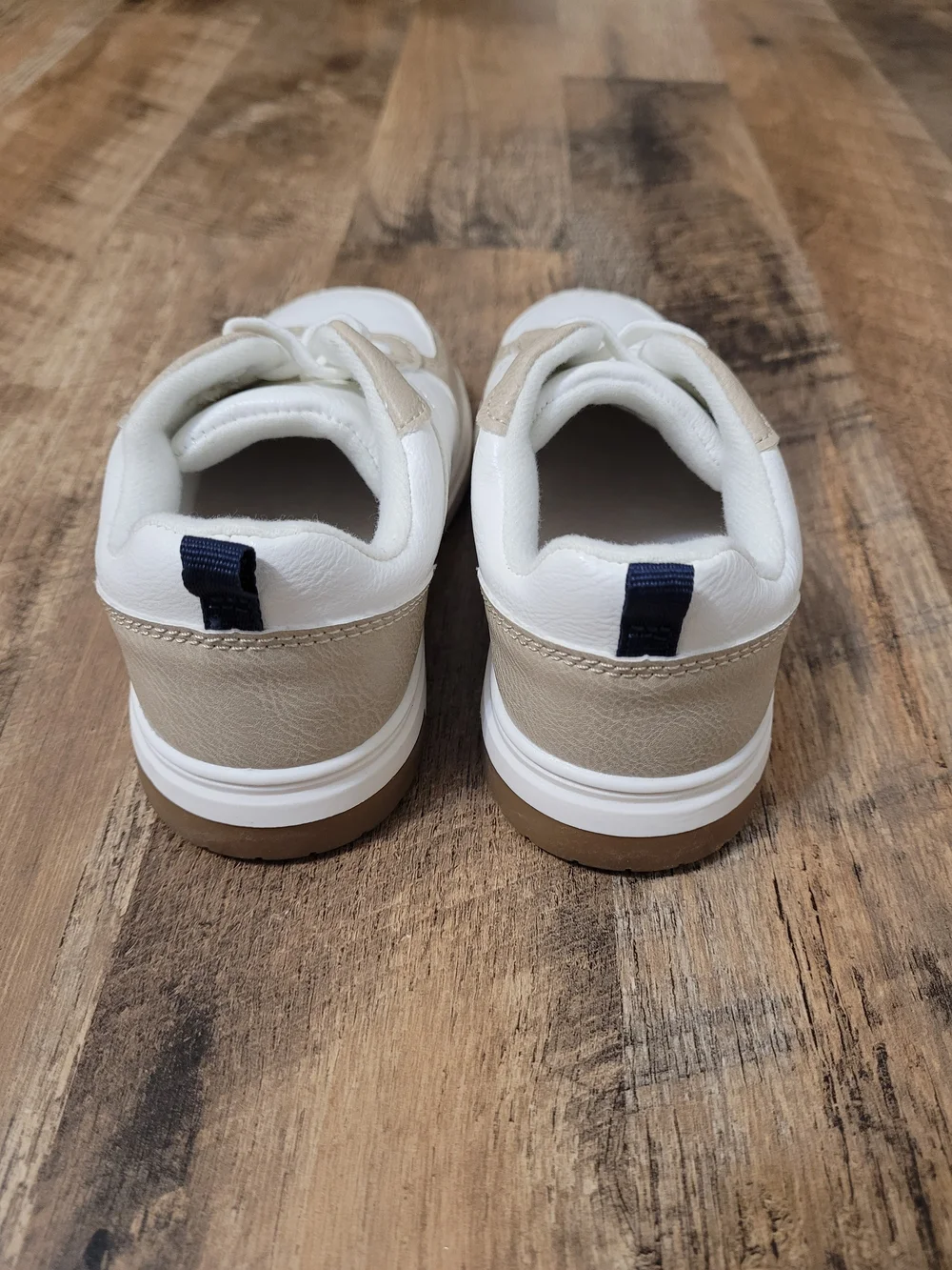 Old Navy Toddler White and Beige Sneakers Sz 10